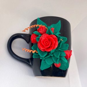 black-red rose-up