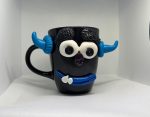 Black monster mug