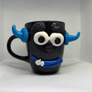 Black monster mug